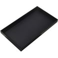 6 Pack of Black Plastic Stackable Standard size Jewelry Display trays