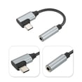 thumbnail image 2 of USB Tipo C a 3,5mm Hembra Auriculares Conector Adaptador USB C a Auxiliar Audio HiFi Alta-Resolución Digital Convertidor Cable Cordón 4.3 para Teléfono, Gris, 2 of 4