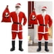thumbnail image 5 of Túnica Papá Noel Disfraz Cosplay Navidad Traje Fiesta Carnaval para Adultos/niños Rojo, 5 of 9