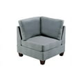 thumbnail image 5 of CoSoTower Modular Sofa Set 6Pc Set Living Room Furniture Sofa Loveseat Couch Grey Linen Like Fabric 4X Corner Wedge 1X Armless Chair and 1X Ottoman, 5 of 9