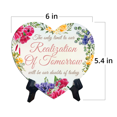 thumbnail image 5 of The only limit to our realization of tomorrow will be our doubts of today Heart Table Sign (6 x 5") | Solid MDF | Inspirational Quotes | Cute Home Decor, 5 of 5