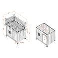 thumbnail image 6 of Furniture of America Olivar Contemporary Wood Dog House in Gray and White, 6 of 6