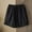 1-Black, variant on Linen Shorts for Women, Elastic Waist Solid Color Loose Fitting Drawstring Shorts with Pockets, Daily Cozy Casual Lounge Soft Homewear Summer Beach Shorts