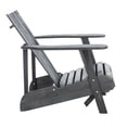 thumbnail image 5 of Safavieh Merlin Acacia Wood Adirondack Chair w/ Retractable Footrest in Gray, 5 of 5