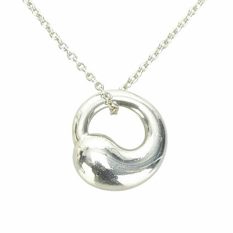 Used Tiffany Eternal Circle Necklace Silver SV925 Ladies