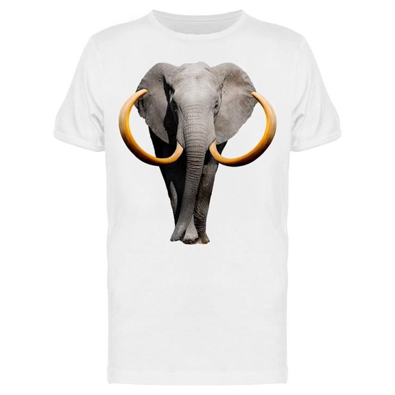 Elephant With Incredible Tusks Tee Men's -Image by Shutterstock