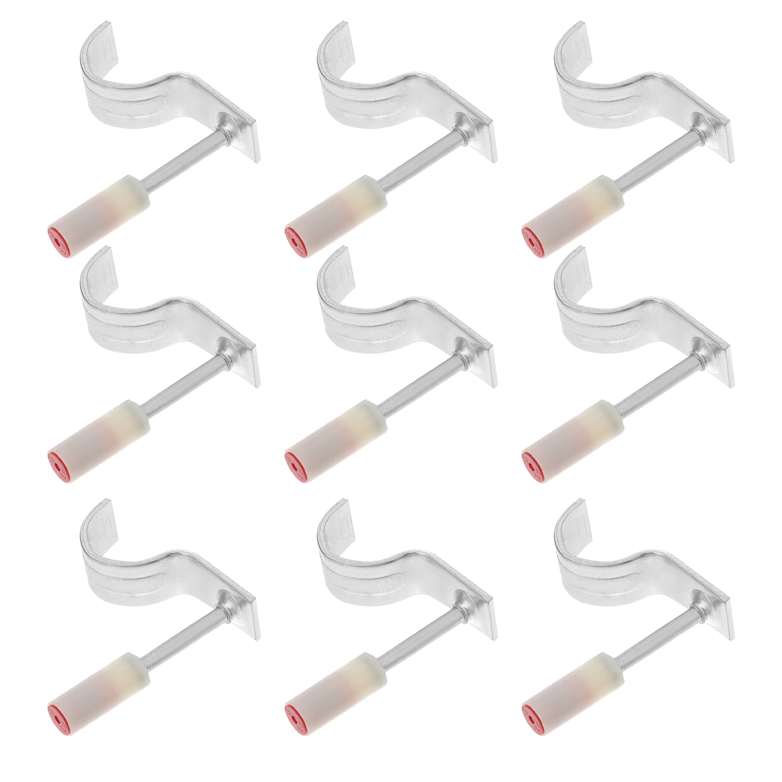 50pcs Professional Pipe Clamps Half Clamp Hook Nails Tubing Pipe