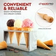 thumbnail image 3 of Ice Cream Waffle Cone Roller – 8.6 Inch Strong & Smooth krumkake cone roller - Wooden Pizzelle Cone Mold – Non-Slip Handle Waffle Cone Shaper Tool, 3 of 5