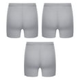 thumbnail image 2 of iixpin Kids Girls 3 Pack Ice Silk Shorts Dance Bike Shorts Gymnastics Yoga Athletic Bottom Safety Shorts Under Dress Gray 7-8, 2 of 7