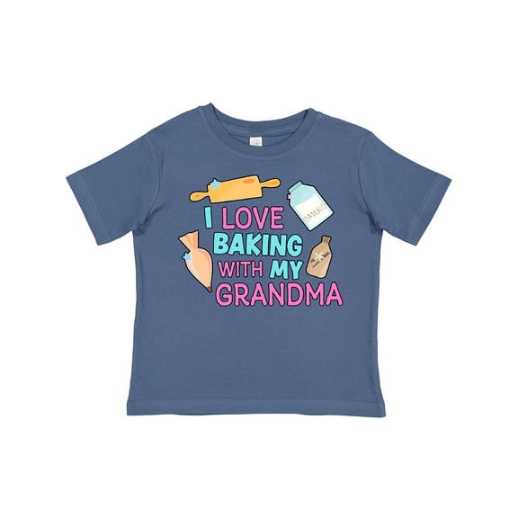 Inktastic I Love Baking with My Grandma Girls Toddler T-Shirt
