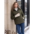 thumbnail image 3 of Wantdo Women's Autumn Jacket Hooded Winter Coat Packable Puffer Jacket Camping Use Amry Green 2XL, 3 of 9