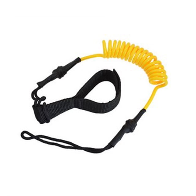 Soidarity Remos de Kayak, sujetador de cuerda de seguridad, tablero elástico de TPU antipérdida, correa Flexible, accesorios de navegación al aire libre Deportes acuáticos Amarillo Soidarity OD002636-04B