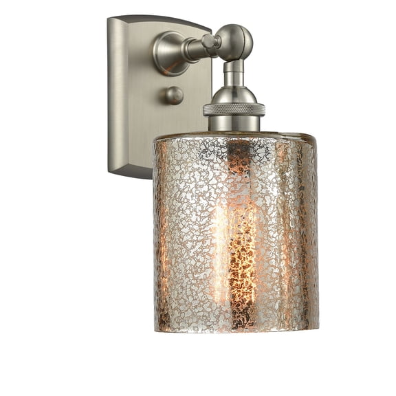 Innovations 1-LT LED Cobbleskill 5" Sconce - Brushed Satin Nickel - 516-1W-SN-G116-LED