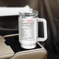 thumbnail image 5 of Funny Coffee Women Nursing Nurses For Week Cups Handle Tumblers White Straws Student Er, Nurse Gifts, Tumbler 40 Oz With Handle Lid And Straw, Nurse Encourage Nutrition Facts, 5 of 6