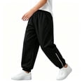 thumbnail image 2 of XUNKUSGA Boys Pants 4-14 Years Casual Elastic Waist Waterproof Boys' Sweatpants Fashion Loose Boys Clothes with Pockets Warm Fleece Lined Boys Fall Clothes, 2 of 6