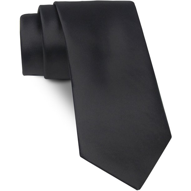 Men's Satin Solid Narrow Tie