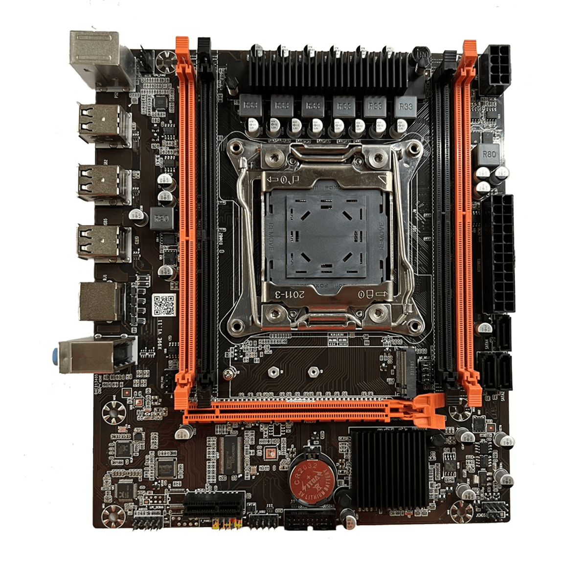 X99E Motherboard+E5 2666 V3 CPU+Thermal Grease Support 4 DDR4 RECC RAM Gigabit LAN Card PCIEX16 NVMe Desktop Motherboard