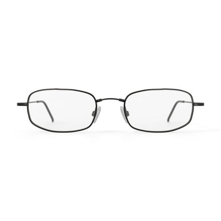 TiFlex Men's T1503 Rectangular Rectangular Prescription Eyeglasses with Case, Dark Pewter