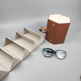 thumbnail image 4 of Caja de almacenamiento de gafas, caja de gafas de sol de múltiples rejillas, caja de gafas portátil plegable de múltiples capas para hombres y mujeres, 4 of 5
