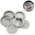 thumbnail image 2 of Paquete de 6 tapas para frascos de brotes de semillas que se adaptan a frascos de boca regular Brotes frescos fáciles en casa Filtro para frascos de conservas Tapa de acero inoxidable 304 para cultivo, 2 of 5