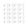 thumbnail image 3 of MERRYHAPY 100pcs Key Pendant Keyring Charms for Hanging and Convenient for Installation, 3 of 6