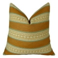 thumbnail image 5 of Thomas Collection Copper Orange Green Cream Striped Throw Pillow - 11037, 5 of 5