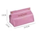 thumbnail image 2 of Caja de pañuelos Servilleta de escritorio de cuero plegable Contenedor de papel (B) Rosa, 2 of 5