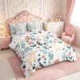 thumbnail image 2 of Manfei Cartoon Alpaca 7-Piece Twin Bedding,Spring Garden Bedding Comforter Set,Reversible, 2 of 6