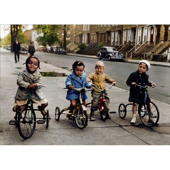 Avanti Press Kids on Tricycles : Vintage Photo America Collection Cute Birthday Card