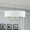 thumbnail image 2 of 42985-91 Livex Lighting Brookdale - 5 Light Pendant In Transitional Style-16.5 Inches Tall and 23 Inches Wide-Brushed Nickel Finish    -Traditional, 2 of 10