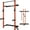 Orange- with Safety Arm, variant on RitFit Multi-Functional Folding Squat Rack for Home Gym, 2.36'' x 2.36'' Wall Mounted Squat Power Rack with Safety Bar and Attachments - Space Saving, Orange