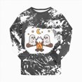 thumbnail image 5 of CAUYDY Boys Girls Halloween Pajamas Pumpkin Print Pjs Toddler 2 Piece Ghost Sleepwear Kids Holiday Clothes Set,4Y, 5 of 8
