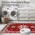 thumbnail image 5 of ODIKA 6'x9' Machine Washable Non-Slip Area Rug, Yuletide Wonderland Magical Enchantment Floor Centerpiece High Traffic Rug, Red, 606625, 5 of 5