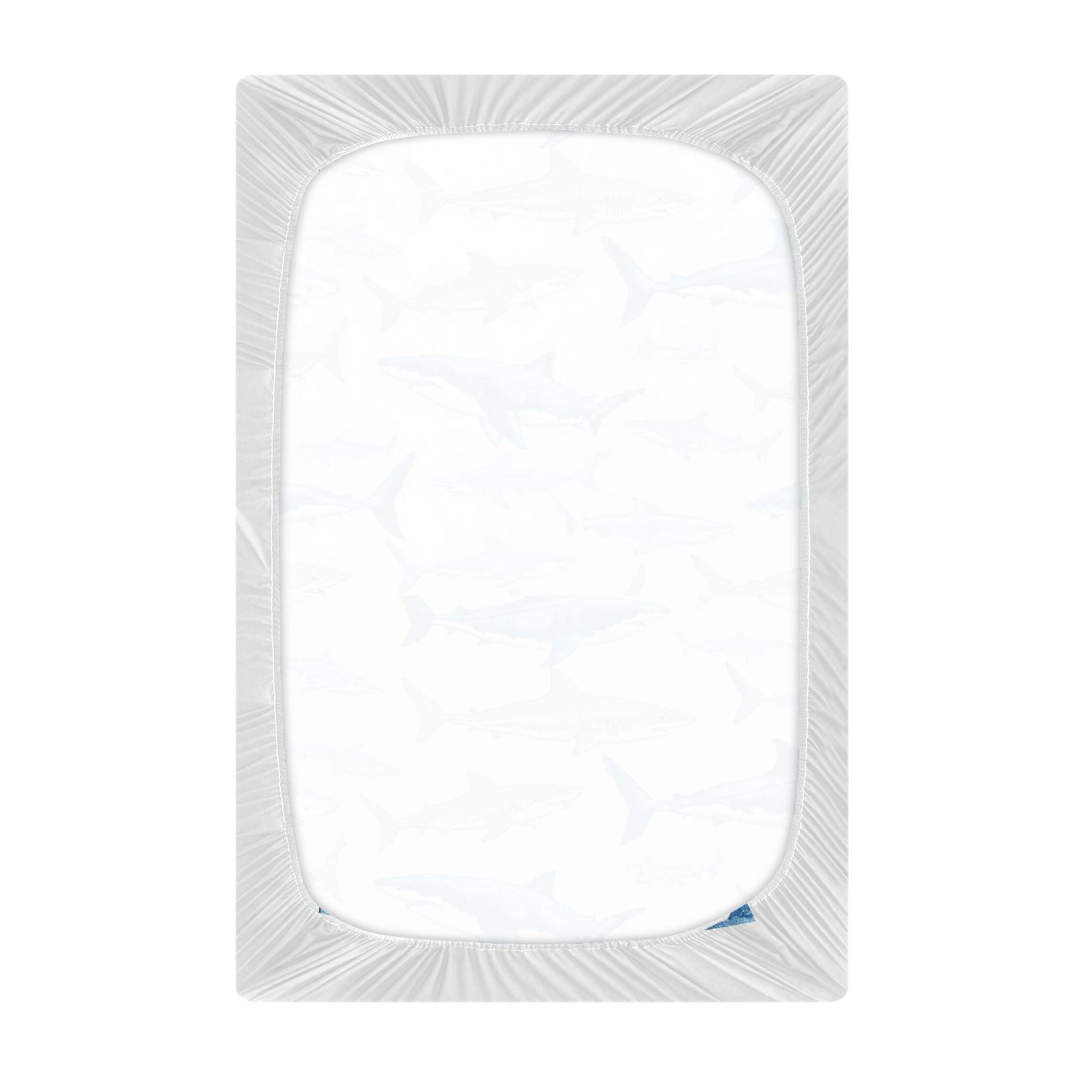 Baby Essentials 52”x 28”- Standard Cotton-like Modal Elastic- Fish Pattern Design Crib Sheets for Newborns and Toddlers