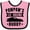 Pink and Black, variant on Inktastic Pawpaw's Lil' Racing Buddy with Car Silhouette Boys or Girls Baby Bib