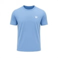 thumbnail image 1 of Playera Deportiva Wilson para Hombre Polyspun Color Azul Cielo Talla M, 1 of 4