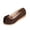 Brown, variant on Women Front Bow Suede Espadrille Slip On Wedge Shoes Closed Toe Comfort Footwear For Casual Office Outdoor Daily Summer