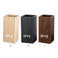 thumbnail image 3 of Voice Control Digital Wooden Pen Holder with Alarm Clock Creative Student Desktop USB Powered/Battery Operated LED Pencil Organizer for Home Office, 3 of 19