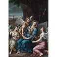 thumbnail image 3 of Lorenzo Gramiccia 11x14 Black Modern Framed Museum Art Print Titled - The Virgin Mourning at the Tomb (1764), 3 of 5