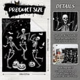 thumbnail image 3 of Halloween Fuzzy Flannel Blanket Dancing Skeleton Throw Blanket Black Soft Blanket for Farmhouse Home Chair Sofa Couch Bed Black Black, 3 of 7