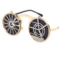 thumbnail image 4 of Gafas de sol retro Moda Steampunk Vintage Gafas de terre Metal Espejo Lente Gafas Gafas para Hombres Mujeres - Bicicleta Magideal Gafas de sol retro, 4 of 4