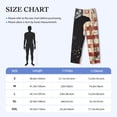 thumbnail image 4 of Lsque Wood Grain Bald Eagle Print Men's Pajama Pants, Lounge Pant - Comfortable Home Wear,Elastic Waistband, Stylish Design-XX-Large, 4 of 9