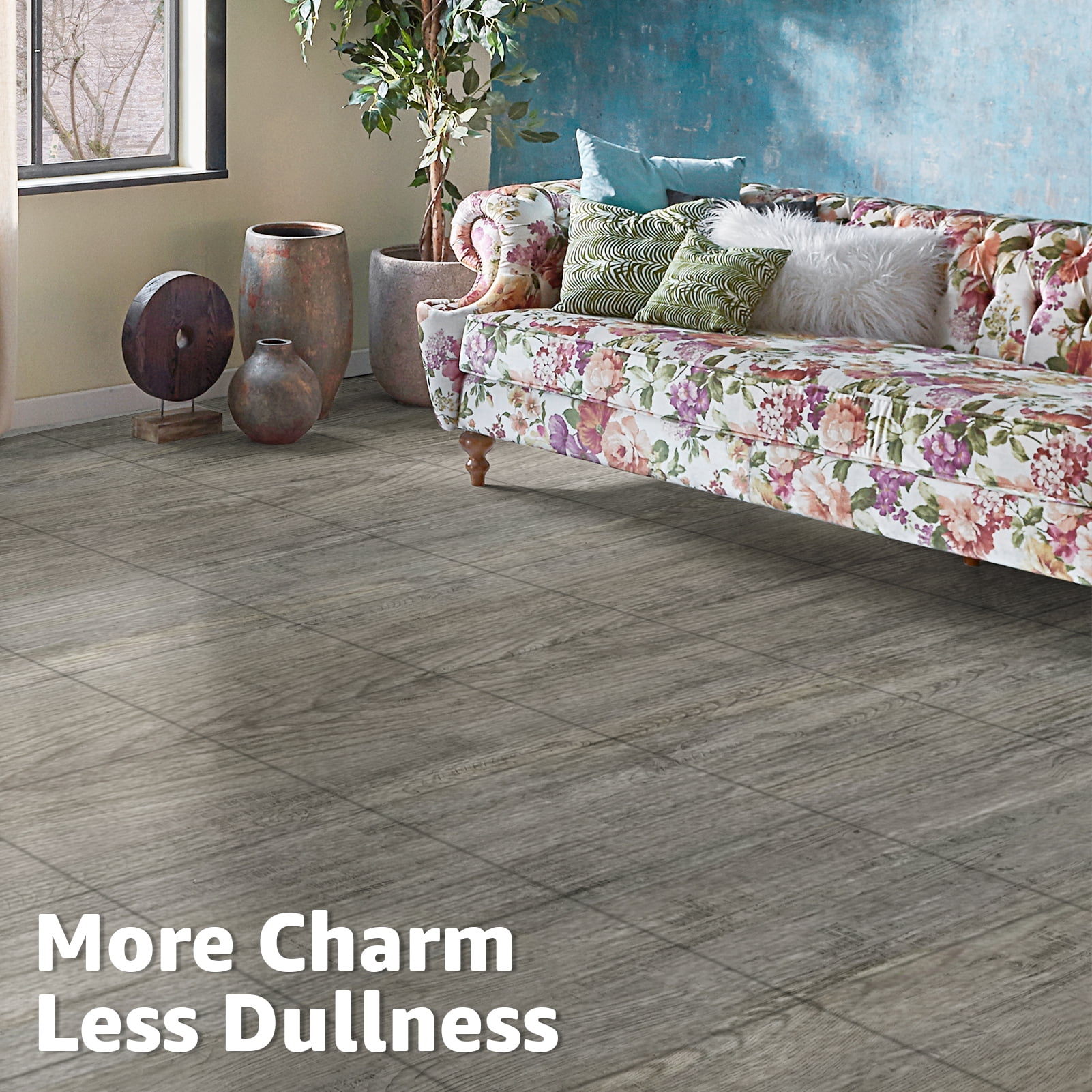 Art3d Peel and Stick Vinyl Floor Tiles 30-Pack 12 x 12 inch, Self Adhesive Waterproof Flooring Wood Planks for Kitchen, Dining Room, Bedrooms, Cover 30 Sq. Ft, Ebony