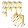 thumbnail image 3 of DAMAI 10 Pcs Small Gift Bags with Ribbon Handles: Gold Mini Gift Bag, for Birthday Weddings Christmas Holidays Graduation Baby Showers (Metallic Dots 8 Pack Bulk), 3 of 8
