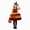 Orange, variant on NOLDARES Kids Girls Halloween Pumpkin Dress Costume for Girls Tutu Dresses with Headband Cosplay Fancy Princess Outfits(Orange,3-4 Years)