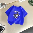 thumbnail image 3 of Bonita camiseta de dibujos animados de verano para niños y niñas, camiseta Kulomi con estampado creativo, informal, estilo urbano, Y2K, camiseta transpirable de cuello redondo para niños y niñas, 3 of 5