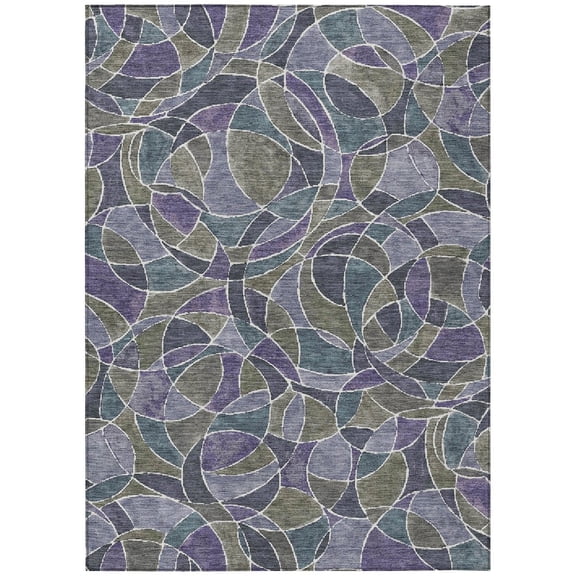 Dalyn Rugs Machine Washable Indoor/Outdoor Chantille ACN2208 Purple 2'6" x 3'10" Rug
