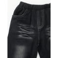 thumbnail image 5 of PureChapter Kids' Denim Trendy Black Washed Jeans Style Perfect for 4-7Y Girls Outdoor, 5 of 7