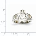 thumbnail image 2 of 14K White Gold Ladies Claddagh Ring, 2 of 2