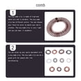 thumbnail image 3 of Qarigey U-Part Peluca Peine Clip Pelucas Accesorios Peines Resistente al desgaste Belleza Suministros de moda Accesorio de vestir Negro Cuidado del cabello Café, 3 of 6
